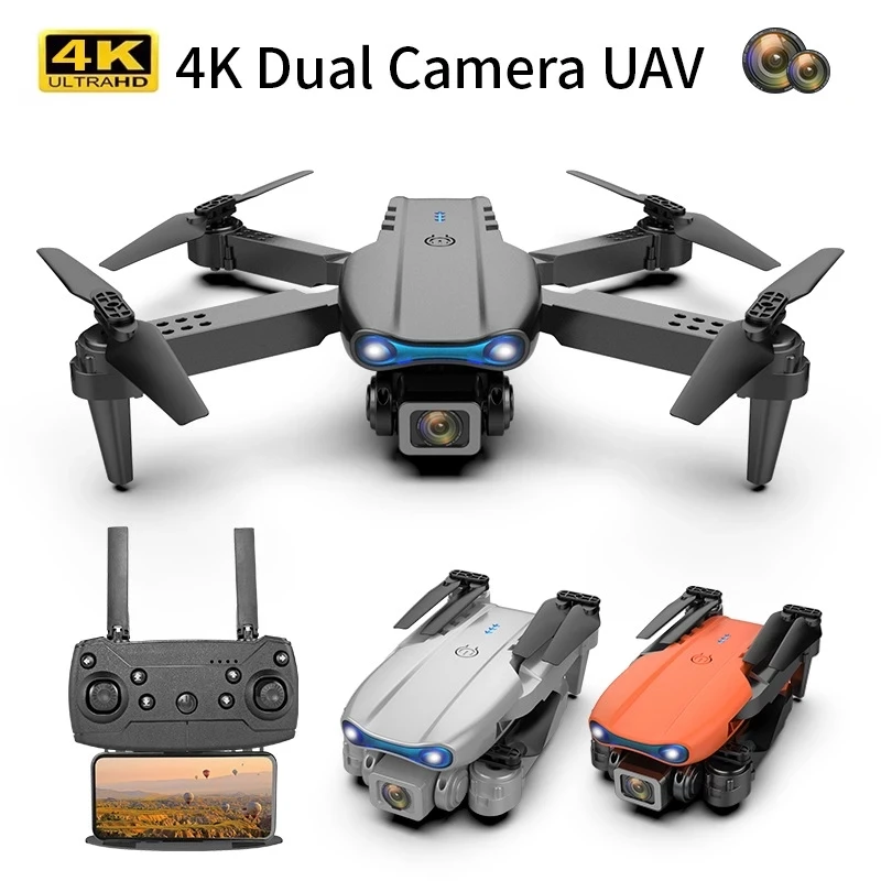 E99 Pro RC Foldable Drone With 4K Professional Camera HD Wifi Fpv Photography Quadcopter Model Selfie Drones Gifts Toys for boys