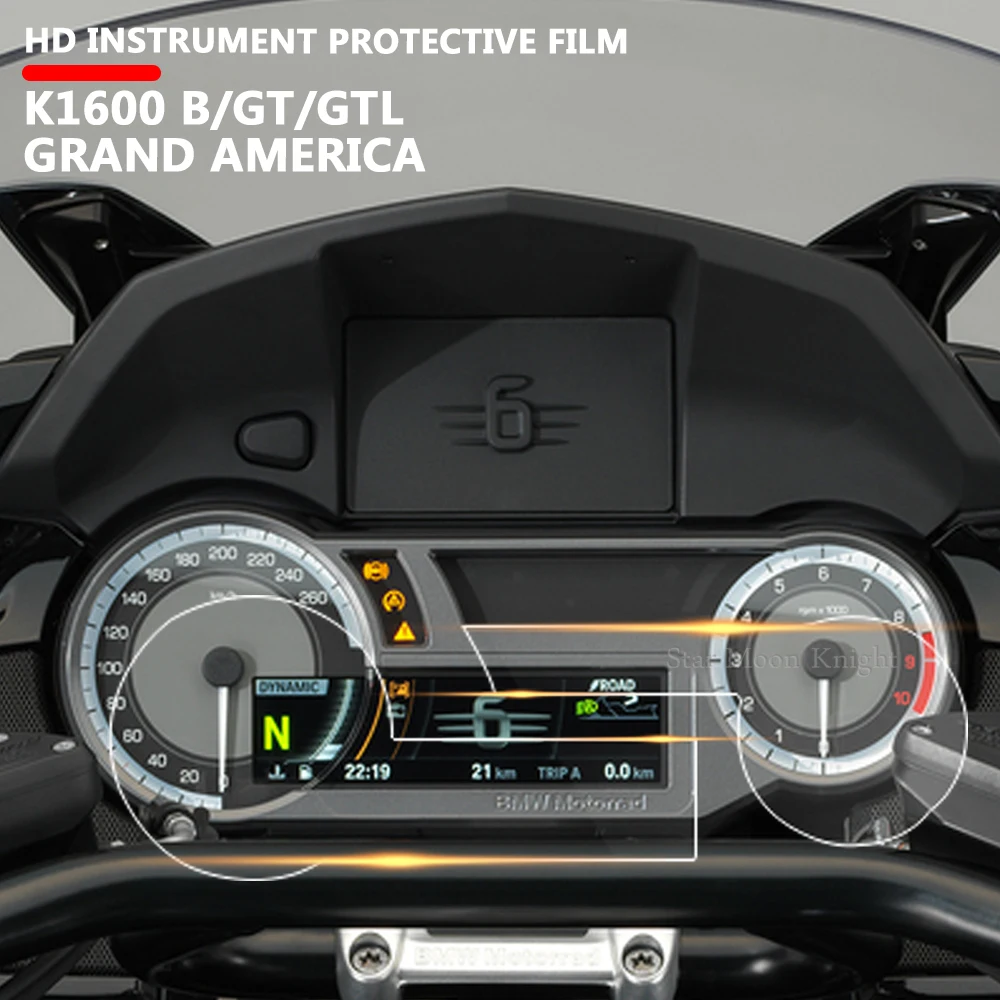 

For BMW K1600B K 1600 Grand America K1600GT K1600GTL Motorcycle Scratch Cluster Screen Dashboard Protection Instrument Film