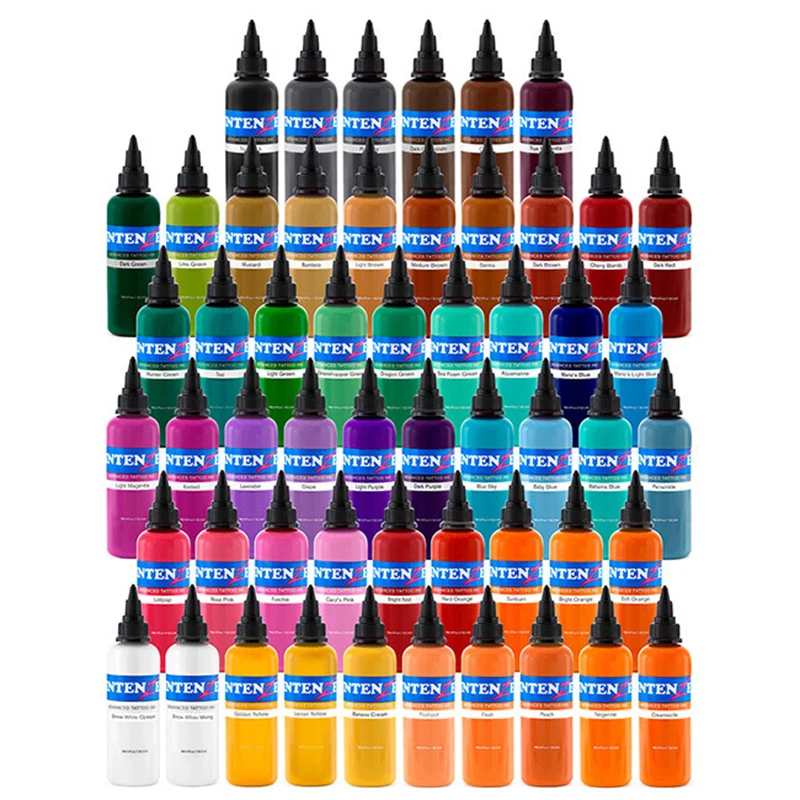 Advanced Tattoo Ink Set Tattoo Pigment 14 Color Set 1 Oz /30ml/bottle Tattoo Paint Kit for 3D Makeup Beauty Skin Body Art