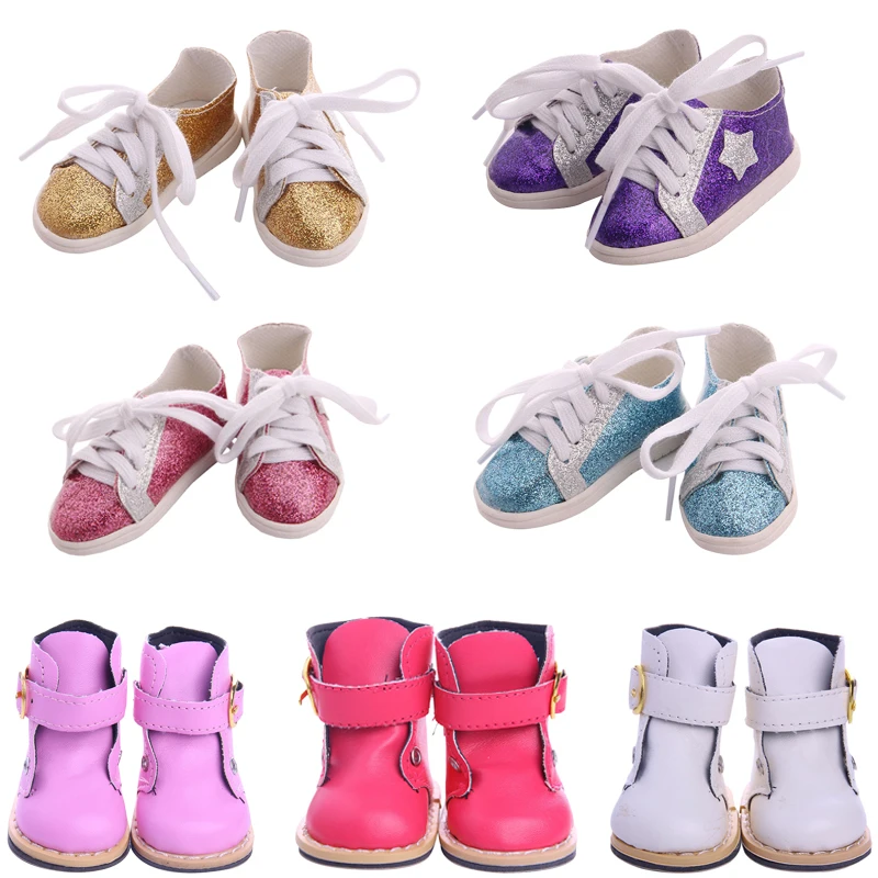 Doll Shoes High-top Boots Clothes Accessories  For 18 Inch American&43 Cm Born Baby Generation Girl's Russian DIY Toy Gift