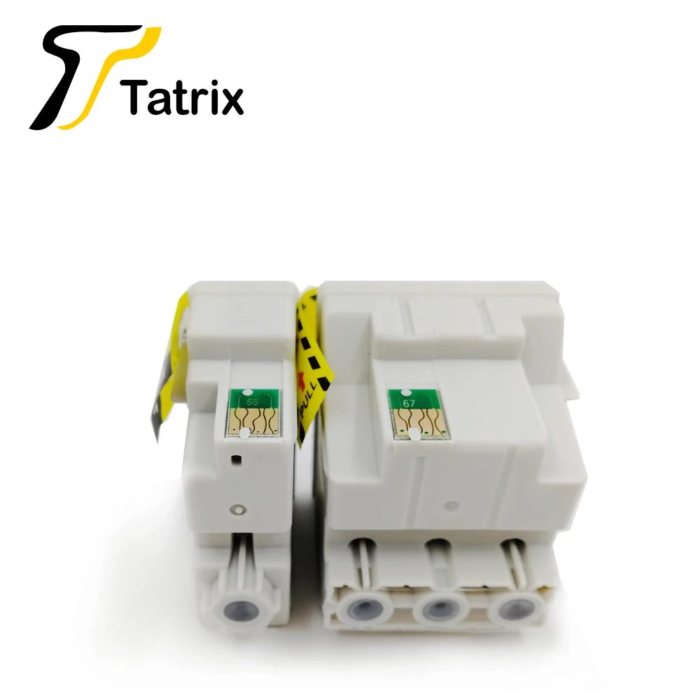 Tatrix T066 T067 Premium Color Compatible Inkjet Ink Cartridge for Epson Stylus C48 Printer