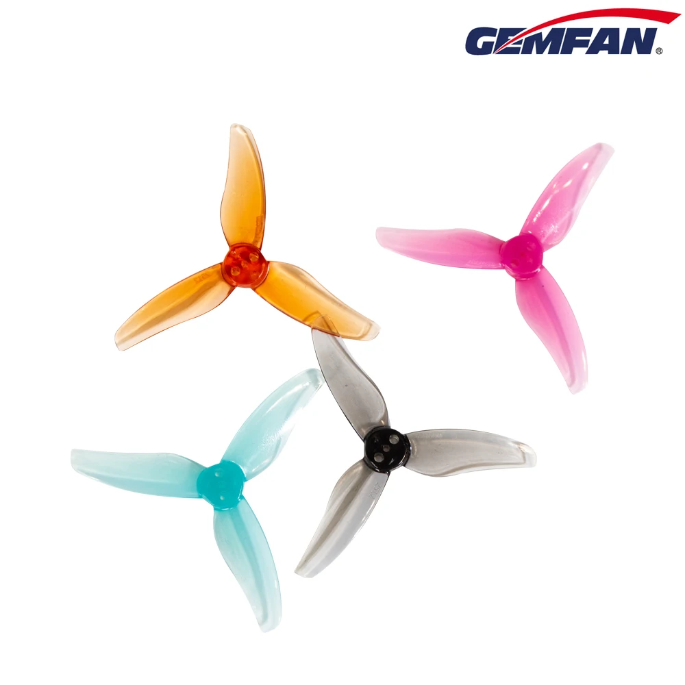 Gemfan – hélice PC à 3 lames 2512mm 1.5mm, 4 paires, pièces de rechange pour Drones RC FPV Freestyle Racing 2.5 pouces, cure-dents