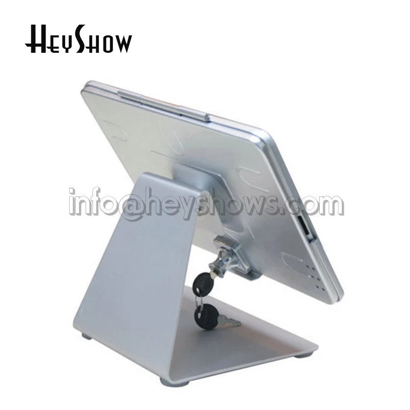 High Security Metal Tablet Display Stand Desktop Tablet Lock Holder Anti-Theft Device Bracket Case For Ipad 2/3/4/Air