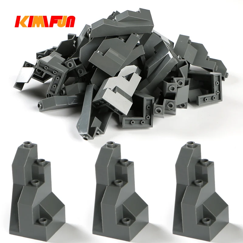100g/Pack Moc Rock Panel Steingarten Berg Szene DIY Stadt Street View Groß Bausteine Bricks Set Spielzeug