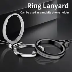 Metal Silicone Wrist Lanyard Mobile Phone Chain Straps Ring Loop Keychain Strap Charm Cords DIY Hang Rope Lanyards Universal