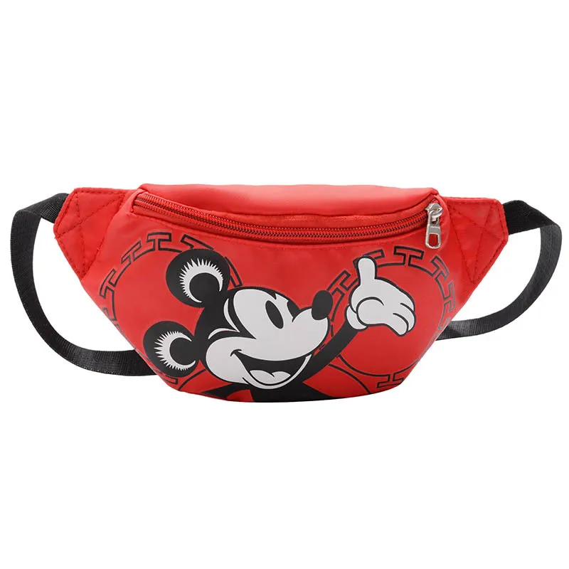 Anime Figure Disney Mickey Mouse Bag Cute Children\'s Chest Bag Girl Boy Messenger Bags Minnie Mickey Waist Bags Coin Purse Gifts