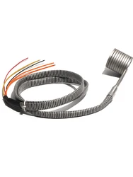 LUJINXUN 220V 20x25/30/35/40/50mm Electric Hot Runner Spiral Coil Band Heaters with K Thermocouple 3x3mmCross-section
