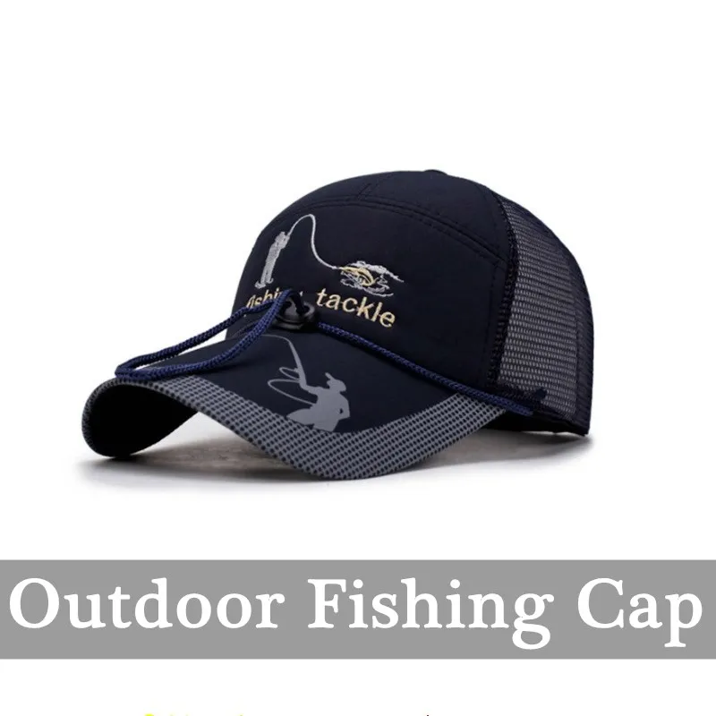 

Outdoor Fishing Golf Baseball Cap 56-60cm Men Summer Sunscreen Mesh Breathable Sun Hat Riding Hiking Travel Leisure Sports Cap