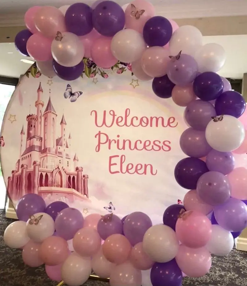 Princess Backdrop For Photography Castle Unicorn Carriage Newborn Baby Shower Girl Birthday Party Customized Photo Background