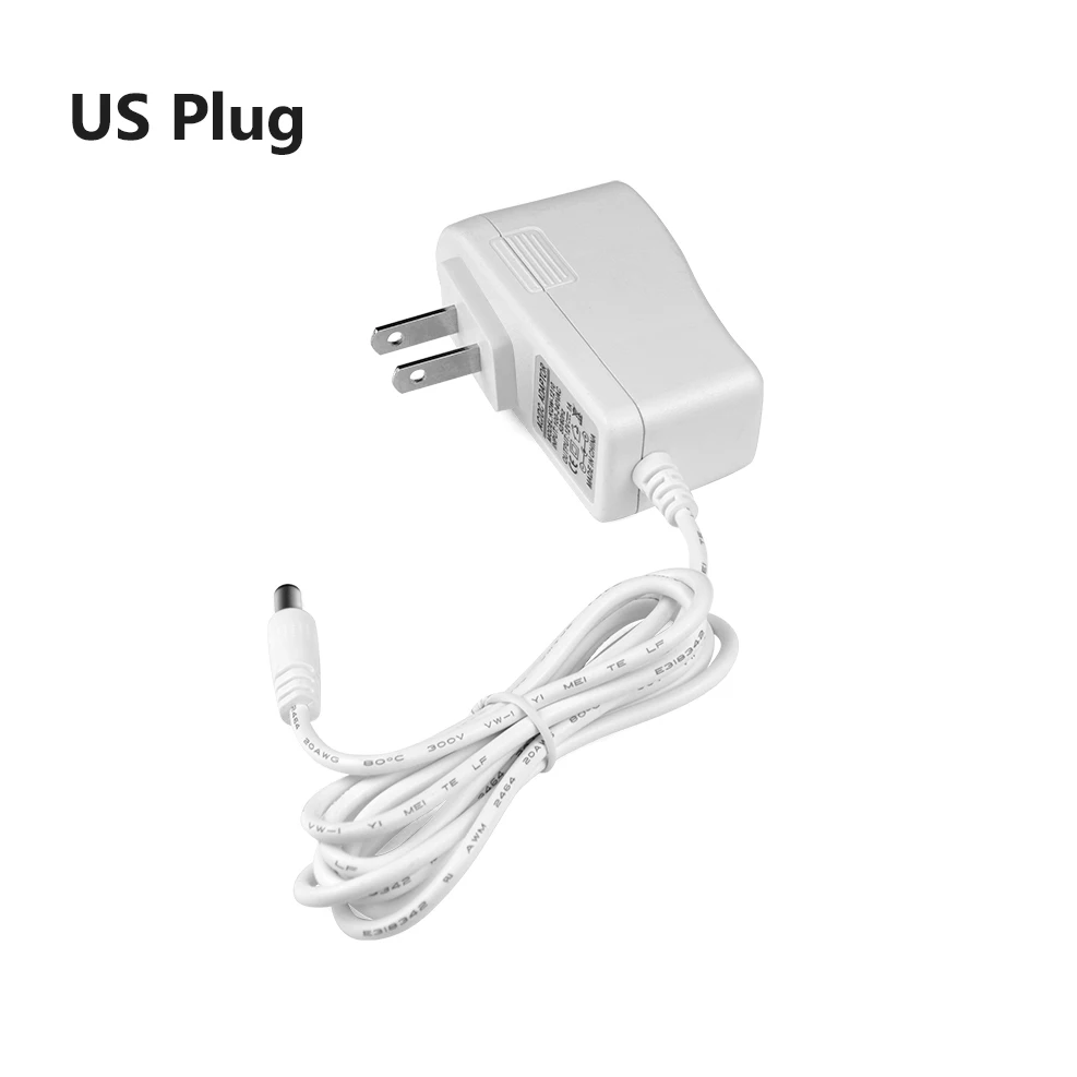 Imagem -04 - Universal Lighting Transformer Power Supply Adaptador Branco Output Caliber Charger dc 12 v 2a 3a 5a 7a 5.5x2.1 mm eu us