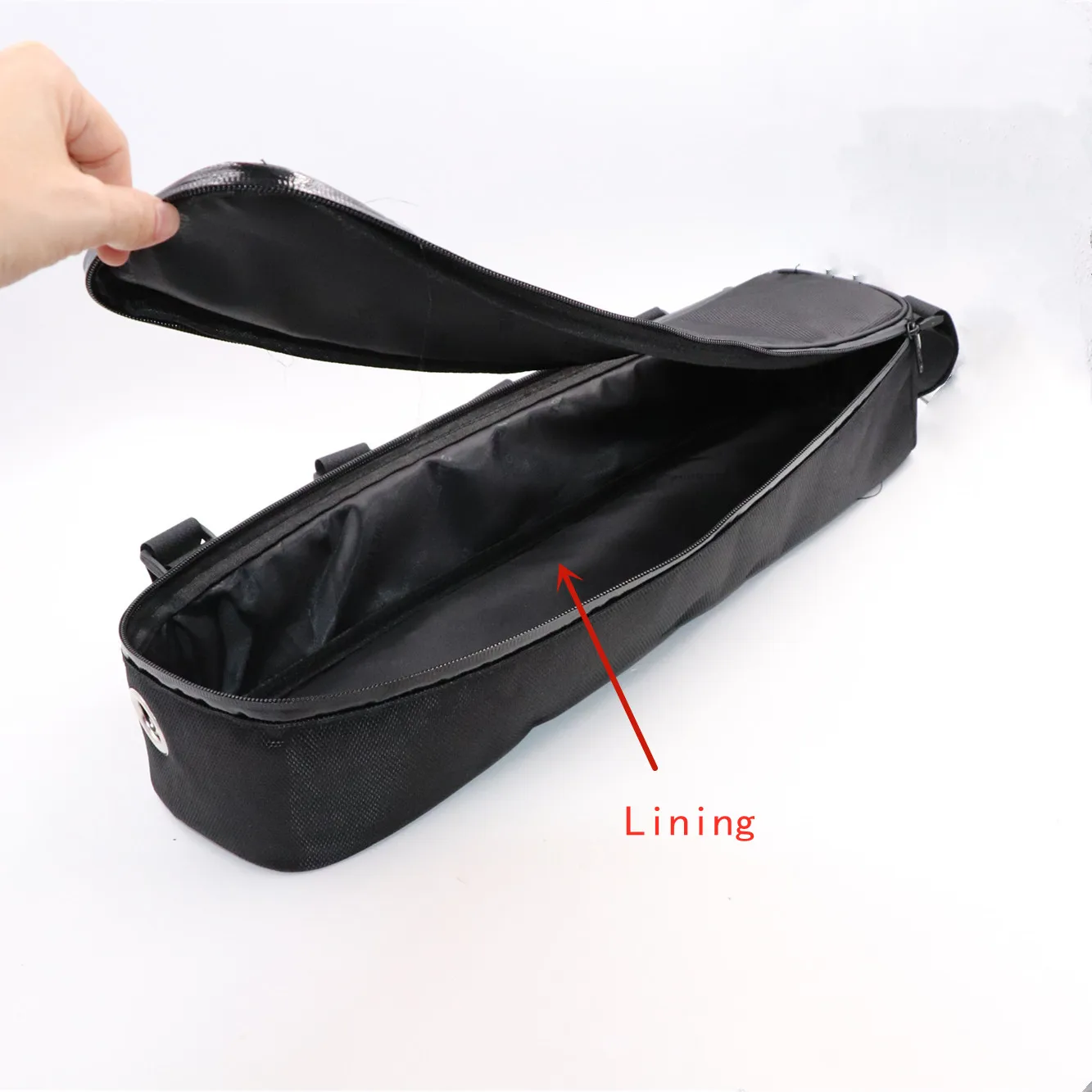 Battery Controller Bag Bicycle Tube Frame Bike Bag 18650 Cell Battery Li-ion Tool Box Storage Hang Waterproof 44x10x9cm Cycling