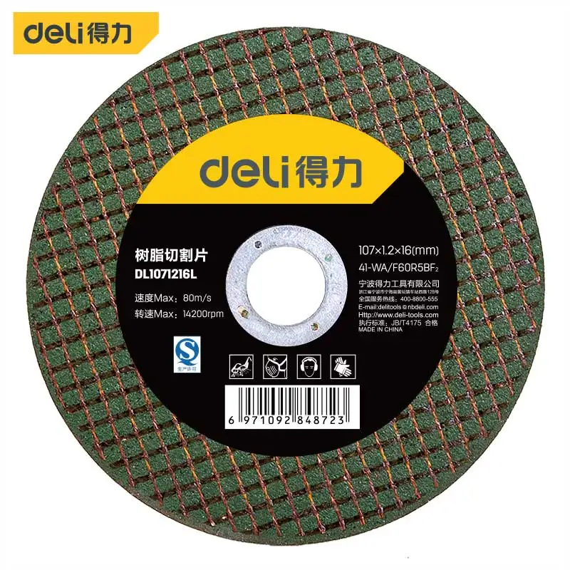 

deli 107/125/150mm (Outer Diameter) Grinding Discs Metal Resin Cutting Discs Wheel Flap Sanding Discs Angle Grinder Wheel