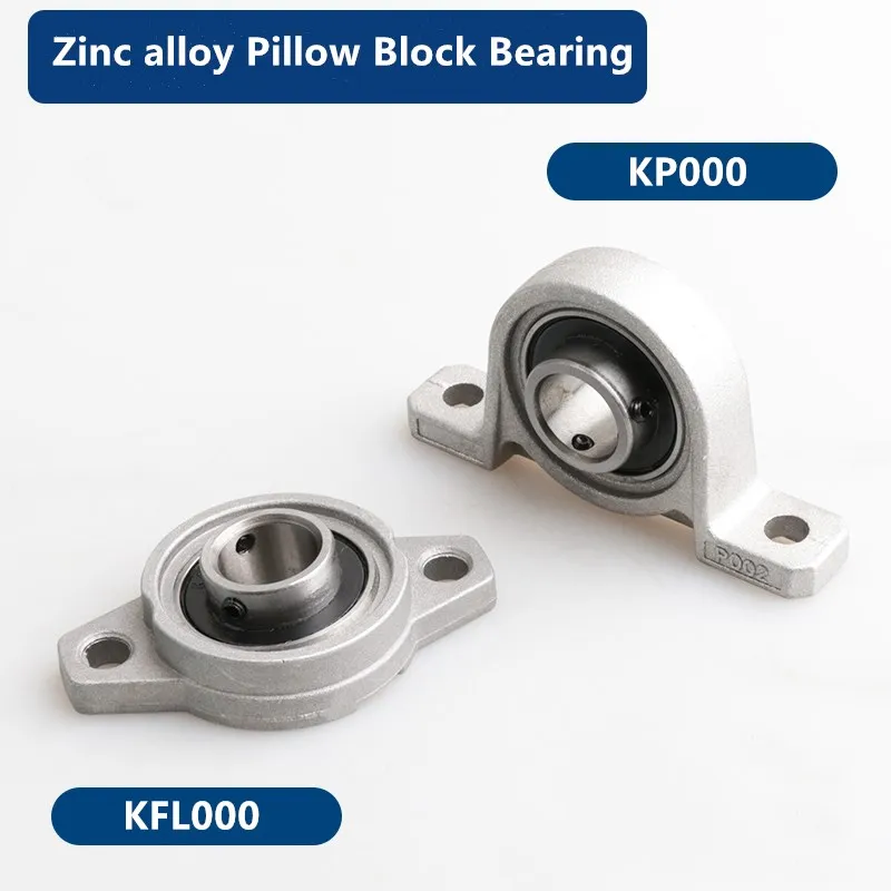 

100pcs KP000 KFL000 Zinc alloy pillow block bearing Mounted support pillow block housing 10mm