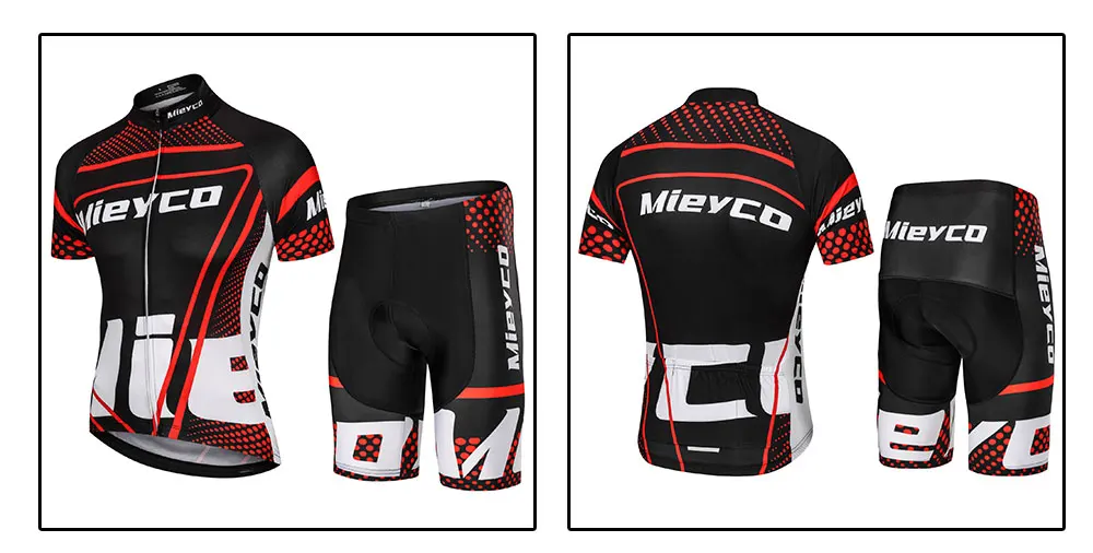 Red Pro Bicycle Team Kurzarm Maillot Ciclismo Herren Radtrikot Sets Sommer Atmungsaktive Fahrradbekleidung Anzug – Detail 3