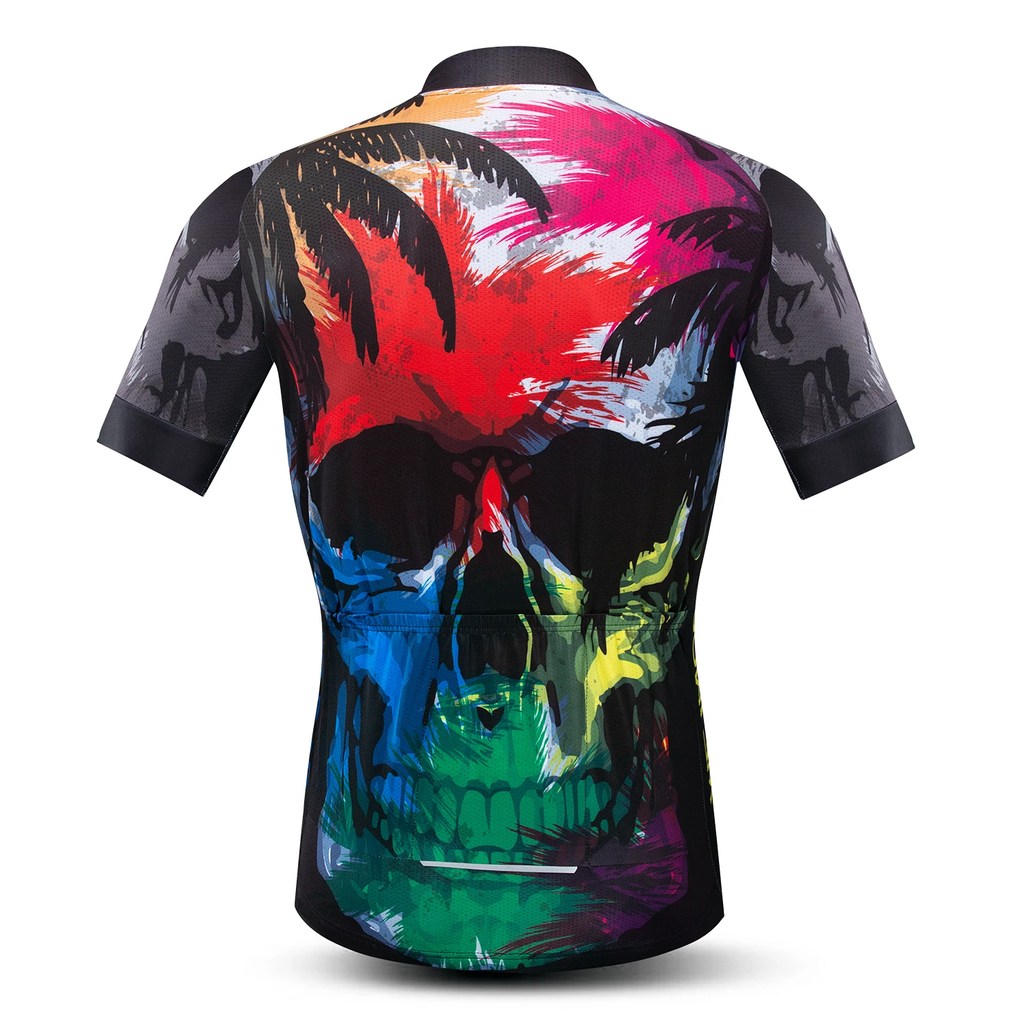 Weimostar Skull Cycling Jersey Men Summer Breathable Bike Clothing Quick Dry MTB Bicycle Jersey Anti-UV Cycling Shirt Maillot