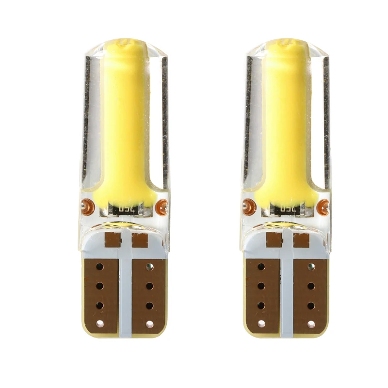 

2PCS LED W5W T10 194 168 W5W COB 6SMD Led Parking Bulb Auto Wedge Clearance Lamp Silica Bright White License Light Bulbs