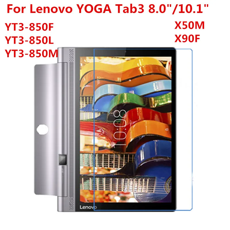 Szkło hartowane do tabletu Lenovo YOGA Tab 3 8.0 10 10.1 X50F X50M Plus Pro X90F YT3 850F YT3-850F X703F Folia ochronna ekranu tabletu