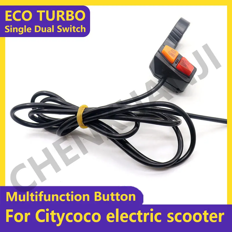 High Quality Single Dual Switch Multifunction Button ECO TURBO 1.7M Wire 8/10 Electric Scooter Upgraded Mode