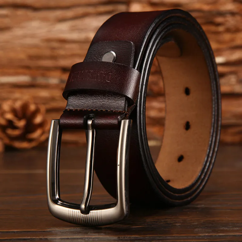 PEIKONG Men Belt High Quality Cow Genuine Leather Luxury Strap Male Belts 2016 For Men New Fashion Classice Vintage Pin Buckle