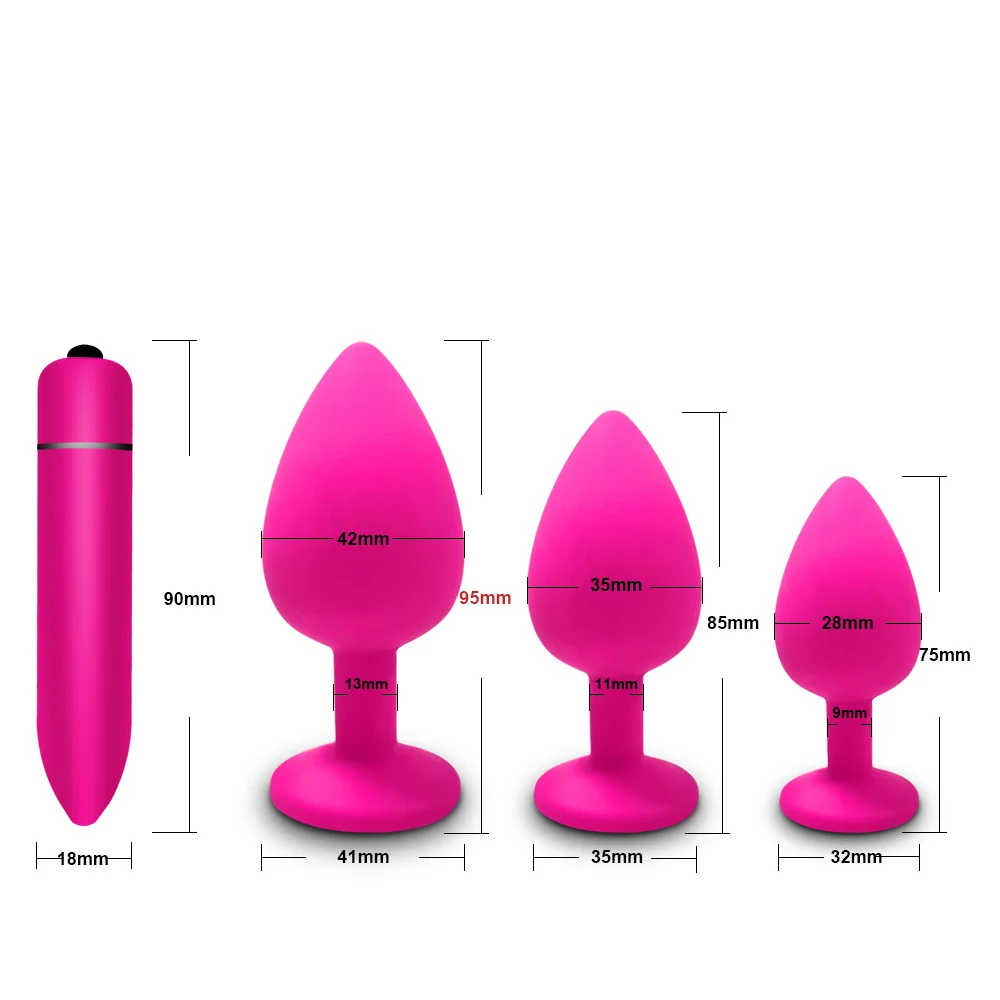 Anal Plug Butt Sex Spielzeug für Frauen Männer Weiche Silikon Prostata Massager Mini Erotische Kugel Vibrator Anal Spielzeug für Erwachsene 18