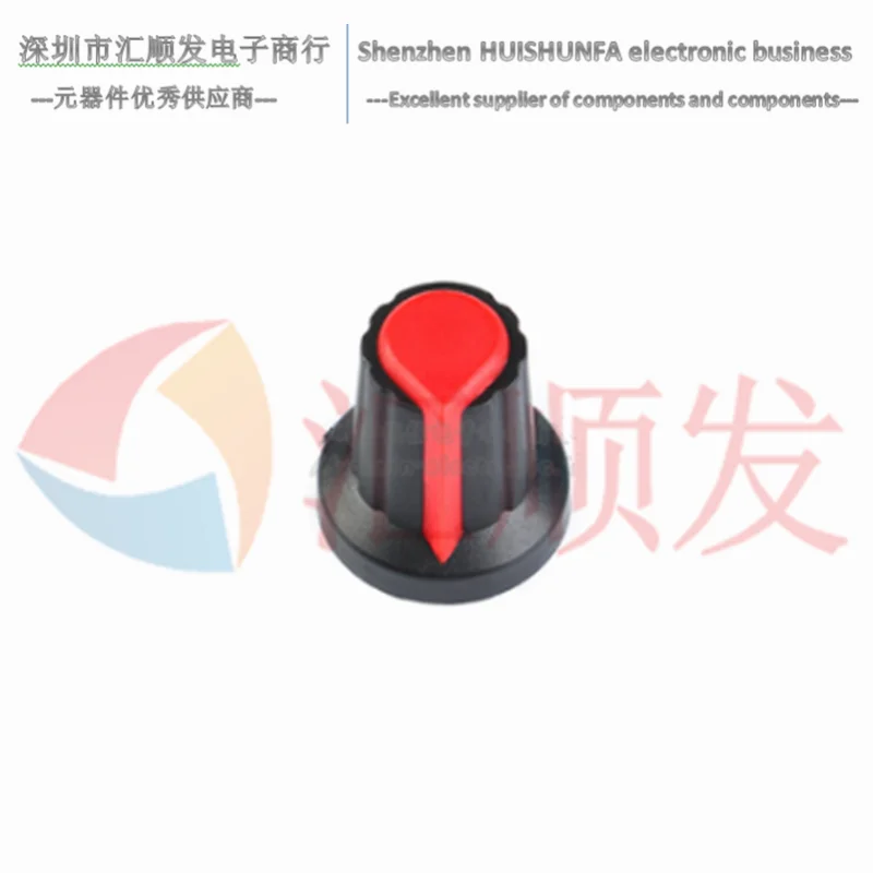 AG2 A-2 Plastic Knob WH148 Knob Potentiometer Knob Hat Applicable to 6mm Plum Blossom Handle