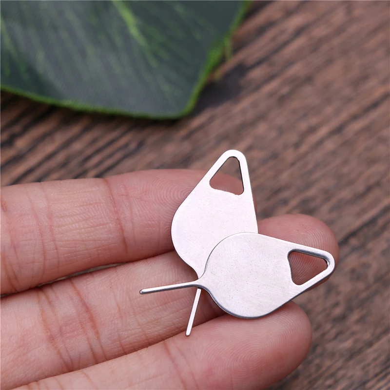 For iPhone iPad Samsung for Huawei xiaomi 10pcs Sim Card Tray Removal Eject Pin Key Tool Stainless Steel Needle