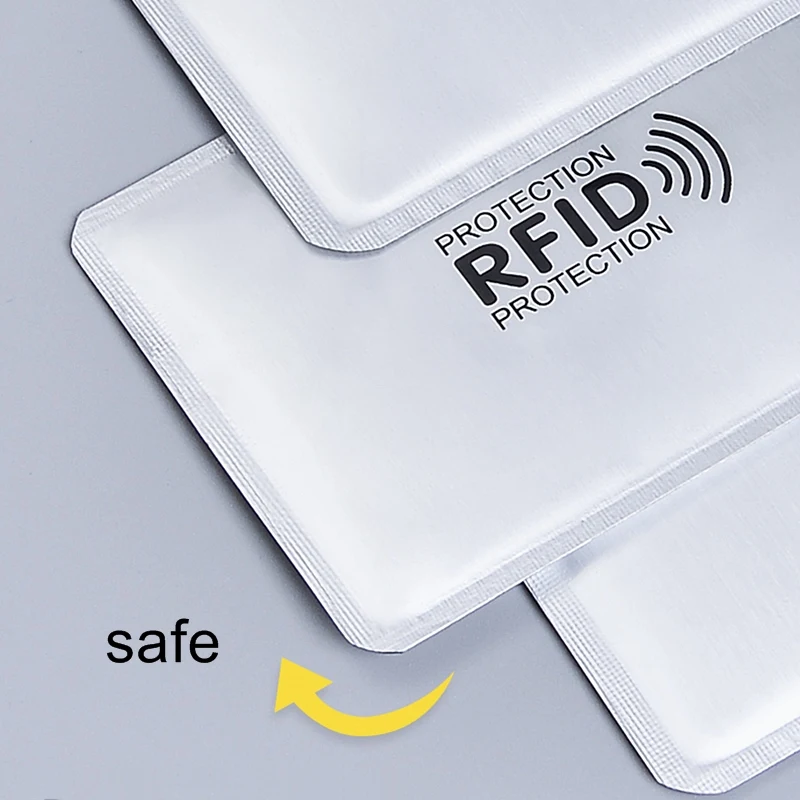 Anti-theft Anti Rfid Card Holder Blocking Reader Lock Id Bank Card Holder Case Protection Metal Credit Card Case Aluminium