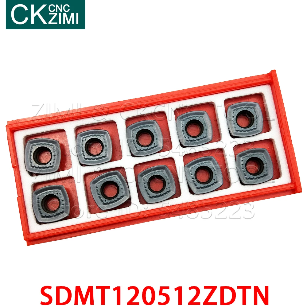 10P SDMT120512ZDTN SDMT 120512 ZDTN Carbide Insert Fast feed milling insert milling cutter Tool lathe part CNC Metal lathe tools