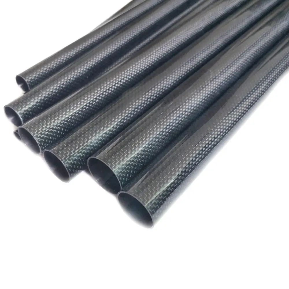 Carbon Fiber Tube 3K Length 500mm Diameter 10mm 12mm 14mm 16mm 18mm 22mm 24mm 26mm 28mm 30mm 32mm for RC Model Airplane Car