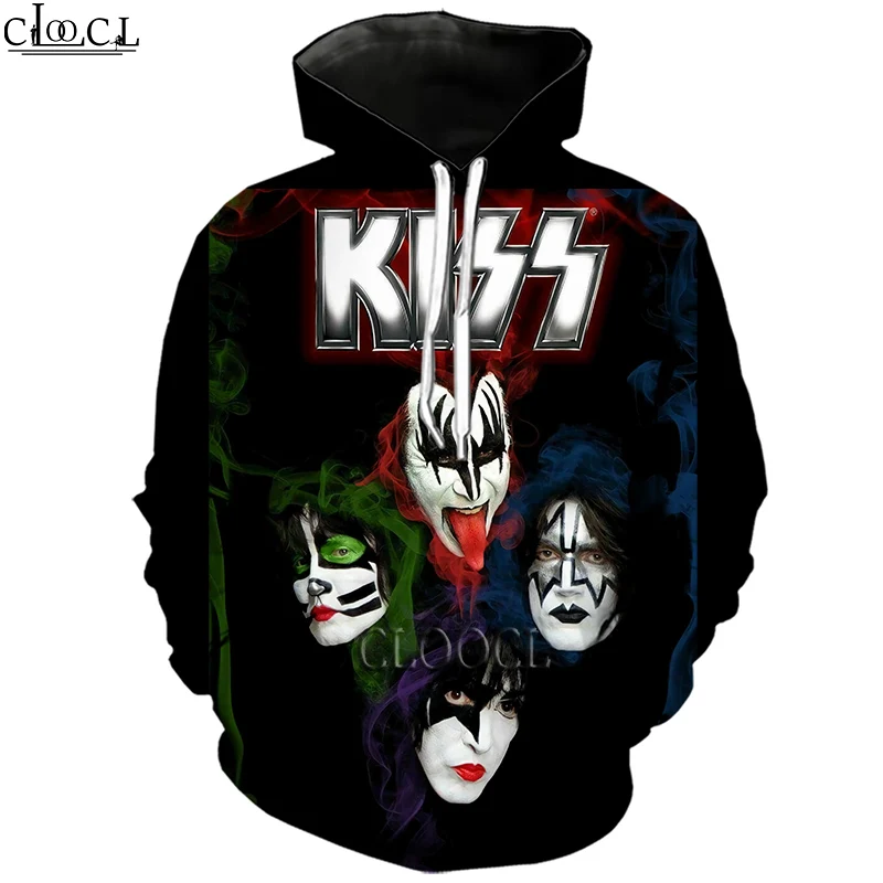 CLOOCL Newest Rock Singer KISS Band 3D Print Hoodies Harajuku Streetwear Men Women Fashion Tracksuit Autumn Tops Drop Shipping