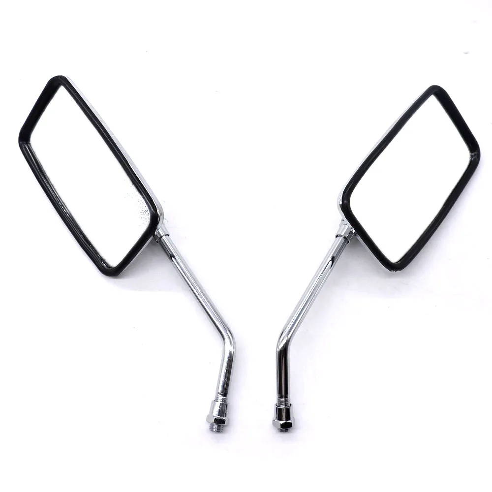 Pair Motorcycle Square Rear View Side Mirrors For Suzuki Intruder Volusia VS VL 700 750 800 1400 1500 Marauder VZ 800 1600