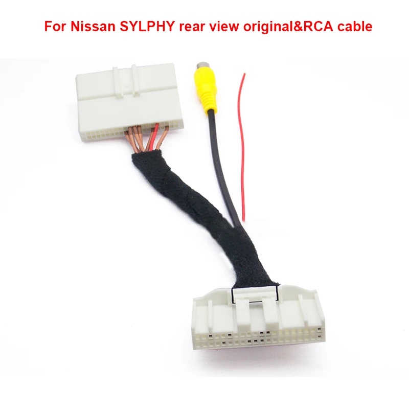 

Car Rear View Camera RCA Video Convert Cable Camera Connection Adapter For Nissan Sylphy 2019 2020