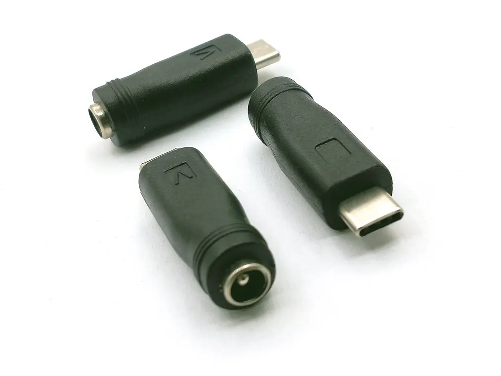 Imagem -04 - Cabo Adaptador de Alimentação 5.5 mm x 2.1 mm Cabo Carregador Interno de dc Fêmea para Usb tipo c 3.1 Macho