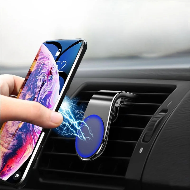 Magnetic Car phone Holder Stand For iPhone 12 11 8 7 Xiaomi Samsung 360 Metal Air vent Magnetic Holder in Car GPS Mount Holder