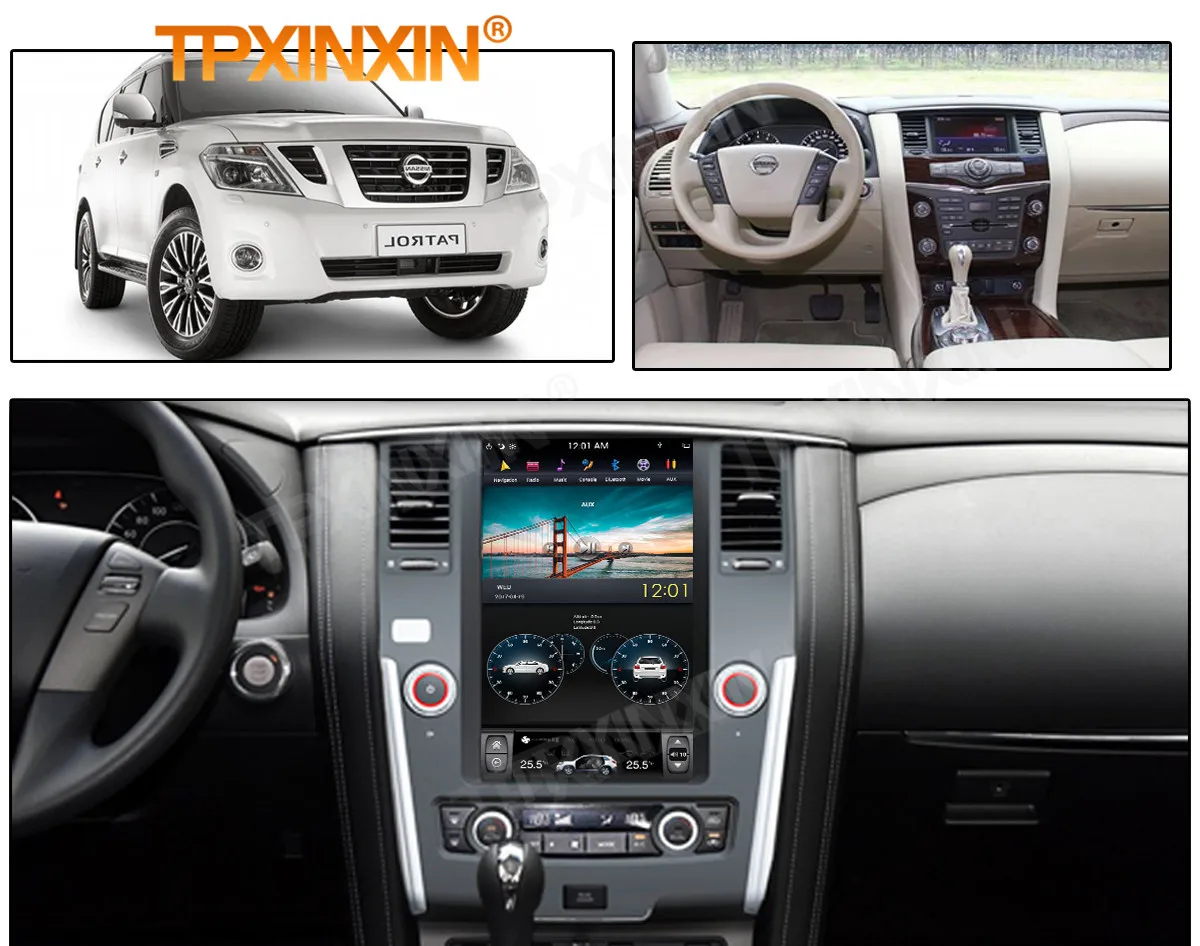 Carplay 2 Din Android Tesl- Multimedia Stereo For Nissan Patrol 2010 2011 2012 2013 2014 2015 2016 2017 Auto BT Navi Head Unit