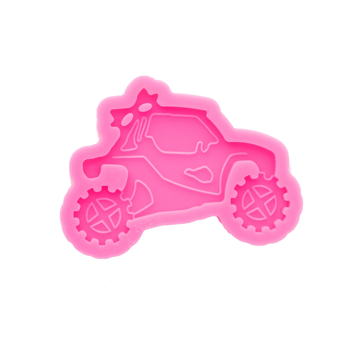 Shiny Resin MONSTER TRUCK Mould Silicone Keychains Motorcycle Molds DIY for Key Chain Pendant Jewelry Epoxy Mould DY0685