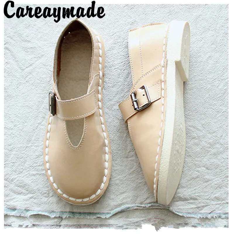 Careaymade-Pure handmade Doll shoes ,the retro art mori girl Flats shoes,reaationary casual shoes,Lovely sandals,5 colors