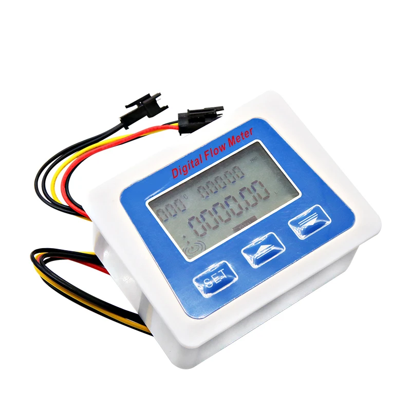 Imagem -02 - Medidor de Água Eletrônico Inteligente Baixo Consumo de Energia Medidor de Exibição Digital Alimentado por Bateria dc 5v