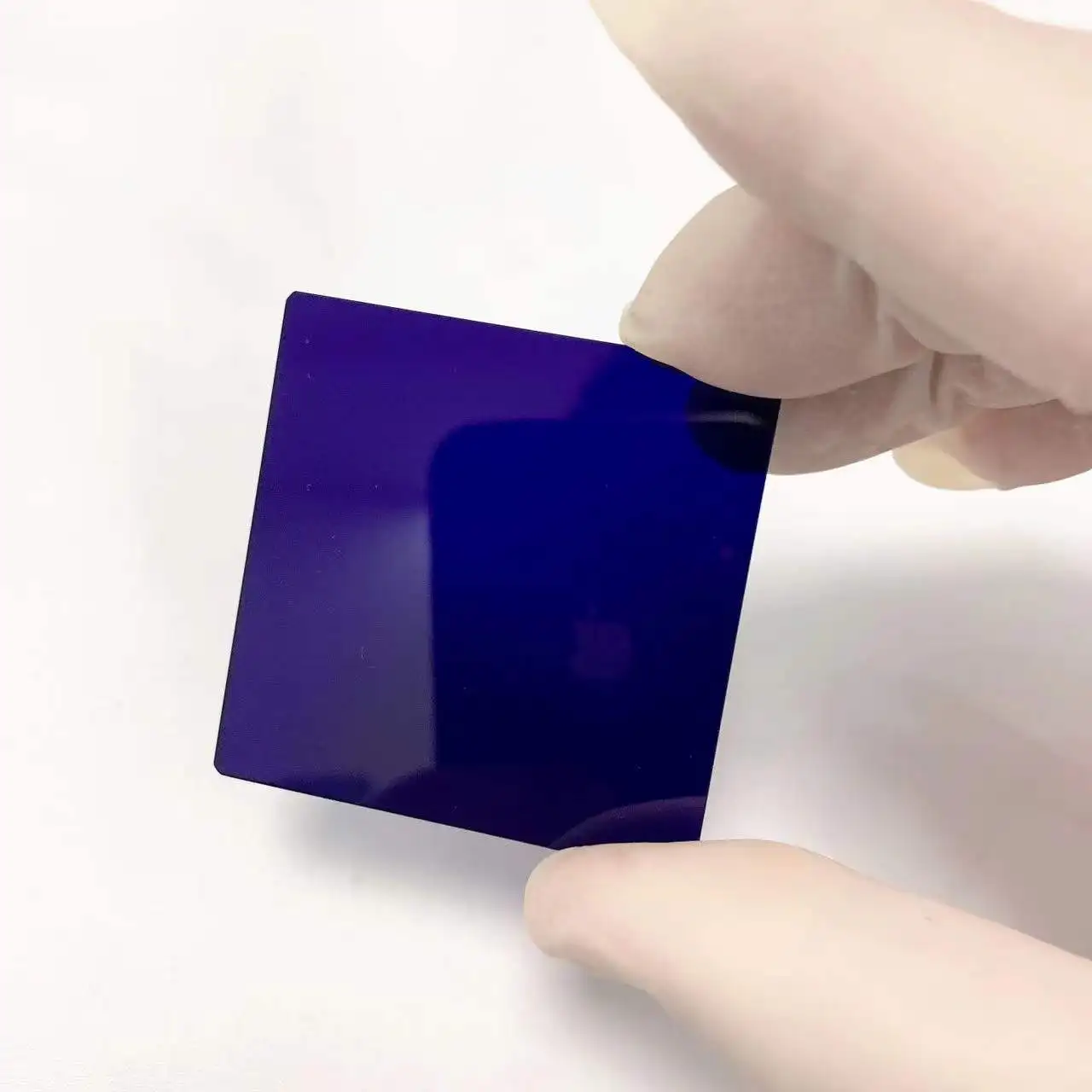 Multiple Size Square Shape UV And IR Infrared Pass Visible Cut Blue Color Filter Glass ZB3