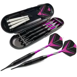 3PCS Soft Tip Darts Set Soft Safe Dart For Electronic Dart Board Professional Indoor Plastic Tip Darts Set For Dartboard Games