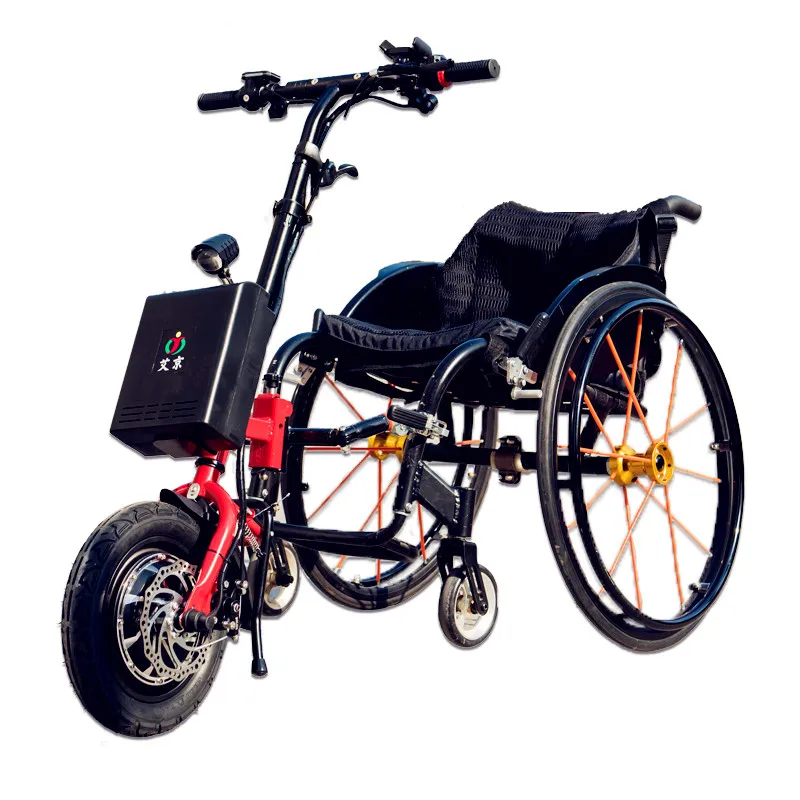 Electric Wheelchair Handbike Sports Wheelchair Drive Manual Wheelchair Trailer Head Generation