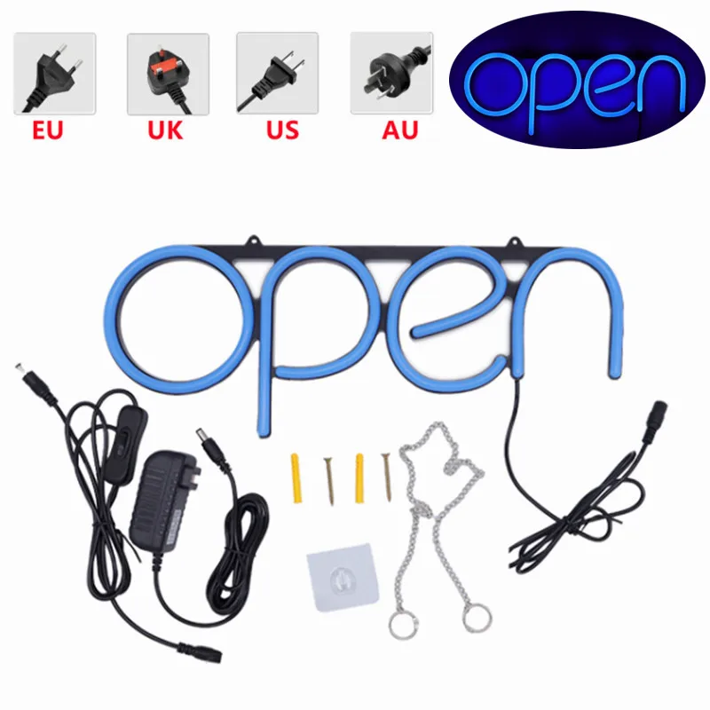 OPEN Neon Sign Business LED Light Lamp Integrative Ultra Bright Bar Club Store Display Shop Advertising Lighting Lamp