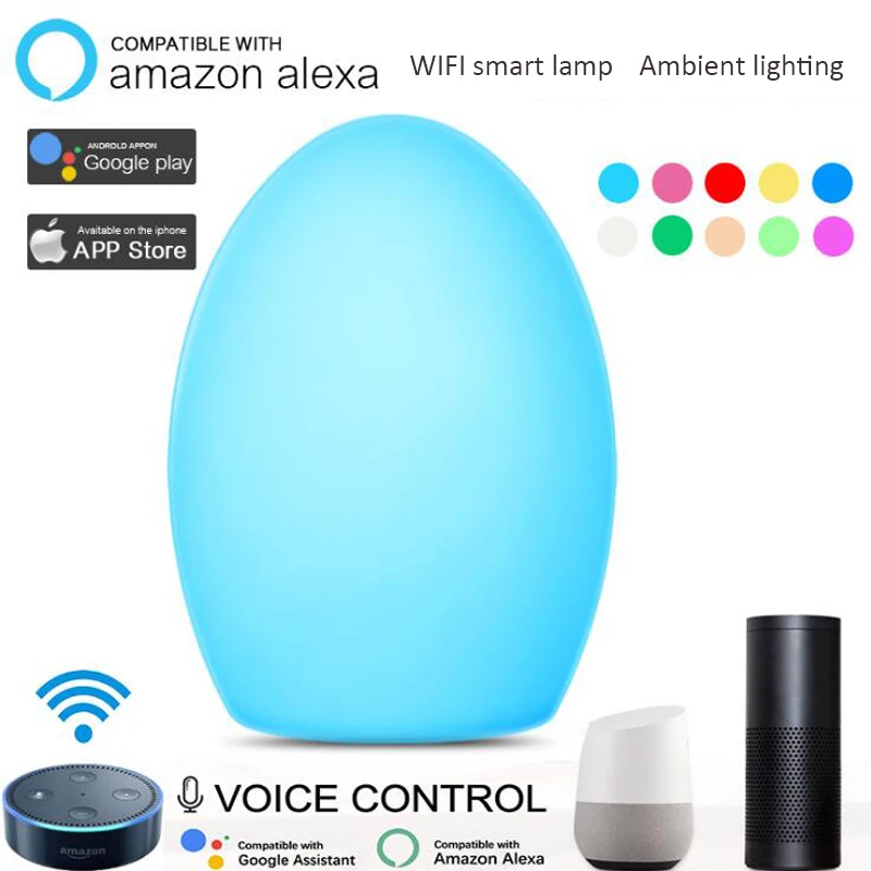 New Product WIFI Smart Light Docking Googlehome Alexa Creative Atmosphere Light Color-changing Led Home Bulb