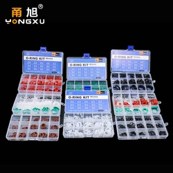 O Ring Kit Silicone Rubber O Ring Set Seal VMQ NBR FKM Sealing Oring kit Nitrile Washer Rubber Rings Set Assortment Box