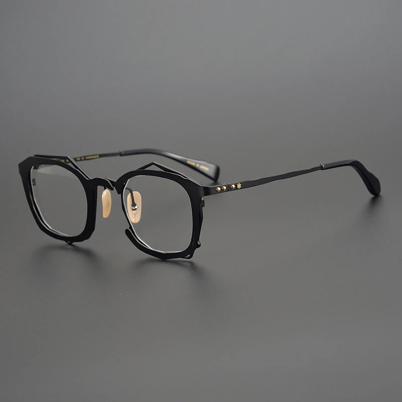 Vintage Titanium Alloy Glasses Frame Men Designer Optical Prescription Myopia Eyeglasses Frame Male Women Luxury Brand Eyewear