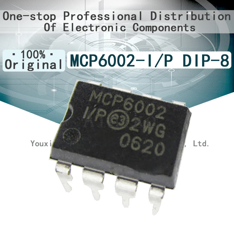 

10/Pcs New Original MCP6002 MCP6002-I/P DIP-8 Operational amplifier chip IC