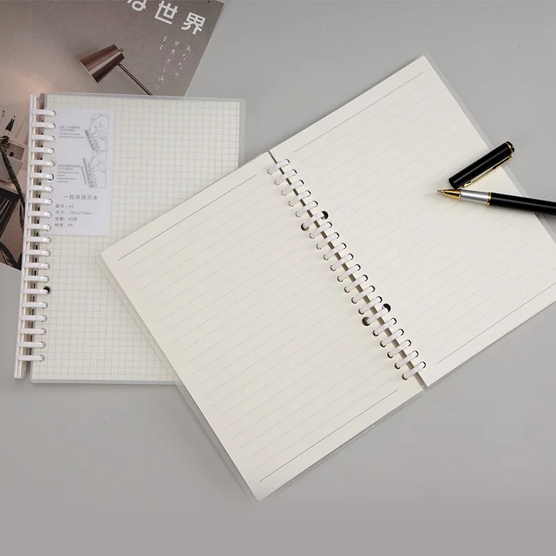 Translucent Frosted Notebook Inner Core Planner Binder Accessories Diary Diary Stationery School Supplies A5 B5