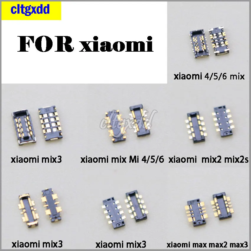 

1pcs Inner FPC Connector Battery Holder Clip Contact FOR Xiaomi 4/5/6 max 2/3 Mix 2/2s/3 redmi 4x logic on motherboard mainboard