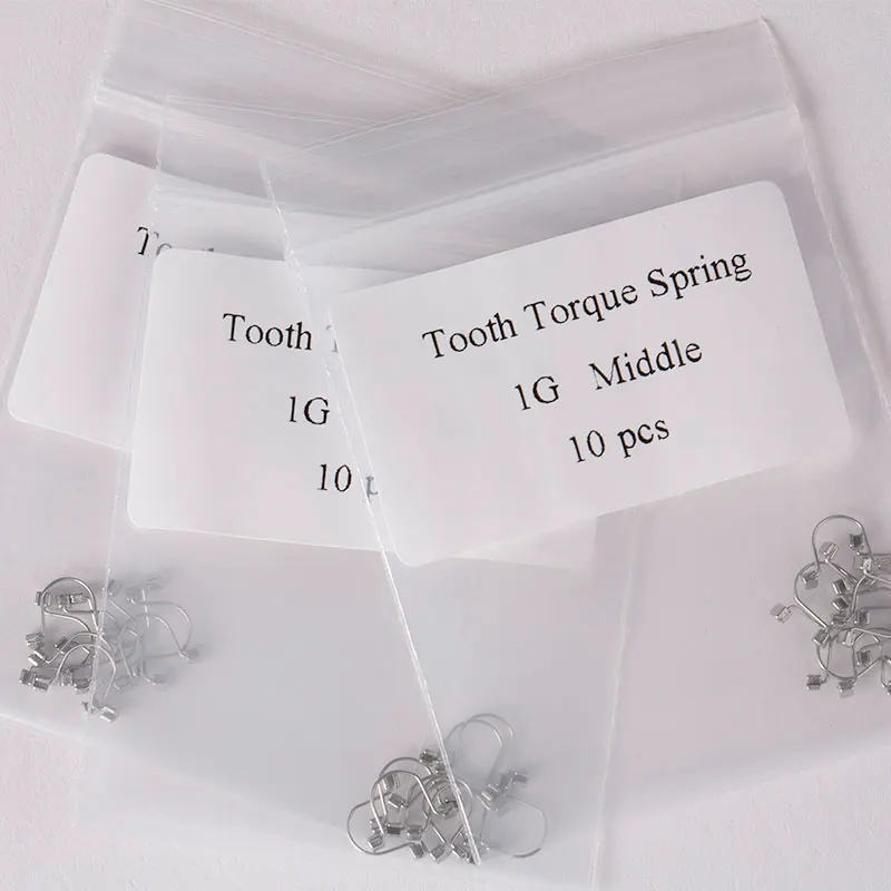 10Pcs/Bag Dental Orthodontic Torquing Spring Torque Rectangular Springs Single Anterior Teeth Odontologia Materiales