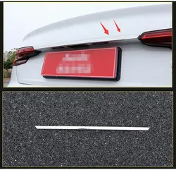 STAINLESS STEEL Rear Tail Tailgate Trunk Lid Molding Decoration Streamer Cover Trim Fit For Audi A4 B9 Sedan 2016 2017 2018